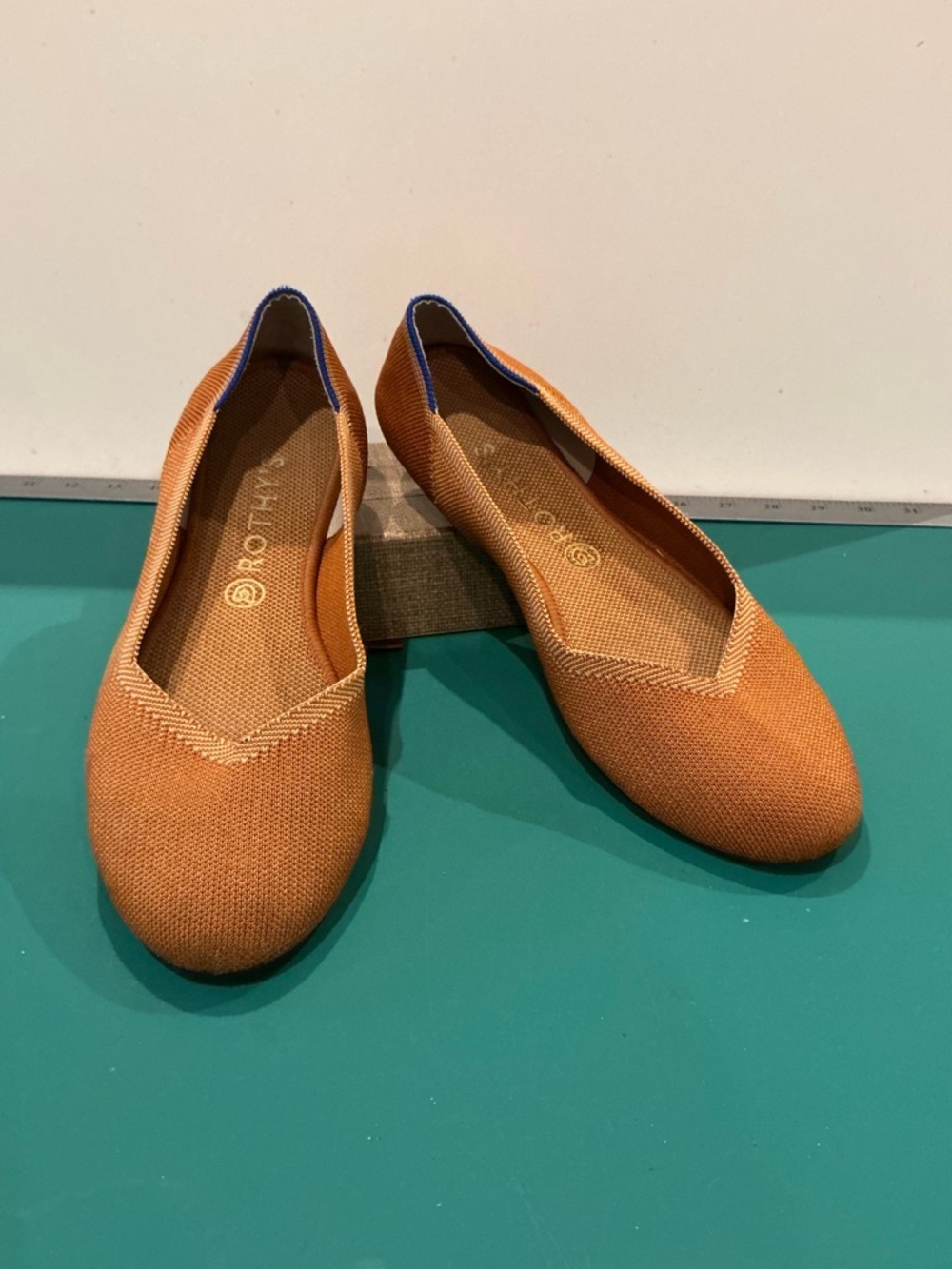 Rothy's Orange Knit Slip-On Ballet Flat Size 11.5